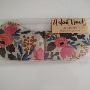 ARDENT HANDS DESIGNS UNSCENTED LENTIL MIGRAINE FLORAL EYE MASK AUSTIN TEXAS
